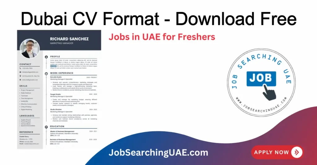 Dubai CV Format Download Free